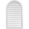 Ekena Millwork Round Top Surface Mount PVC Gable Vent w/ 2"W x 2"P Brickmould Sill Frame, 24"W x 40"H GVPRT24X4003SN - alternate 1